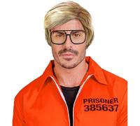 W WIDMANN MILANO Party Fashion - Peluca para hombre, rubia, pelo sintético, peluca de pelo corto para Halloween
