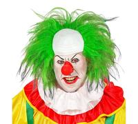 W WIDMANN MILANO Party Fashion - Peluca payaso calvo con pelo, circo, payaso de terror, carnaval, Halloween