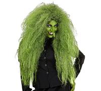 W WIDMANN MILANO Party Fashion 02083 - Peluca de bruja, verde, fiesta temática, carnaval, Halloween