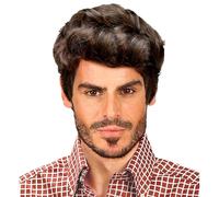 W WIDMANN MILANO Party Fashion - Peluca Rick con pelo sintético ligeramente ondulado, peluca de hombre para disfraces, carnaval, fiestas temáticas