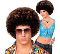 W WIDMANN MILANO Party Fashion - Peluca rizada de los años 70, para mujer y hombre, look disco retro para Carnaval, fiestas temáticas