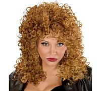 W WIDMANN MILANO Party Fashion - Peluca rizada Eleonore | Peluca de pelo sintético de estrella del rock para Carnaval, fiestas temáticas y disfraces de los años 70 y 80