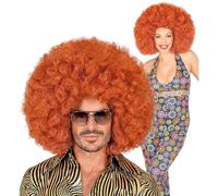 W WIDMANN MILANO Party Fashion - peluca rizada, pelo sintético, disco fever, años 70, carnaval