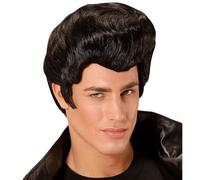 W WIDMANN MILANO Peluca Rockabilly 01849 - Negra para carnaval y fiesta temática
