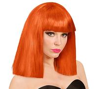 W WIDMANN MILANO Party Fashion - Peluca Showgirl, corte bob largo con flequillo, peluca de pelo corto para carnaval, Halloween, festival