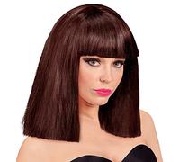 W WIDMANN MILANO Party Fashion - Peluca Showgirl, corte bob largo con flequillo, peluca de pelo corto para carnaval, Halloween, festival