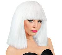 W WIDMANN MILANO Party Fashion - Peluca Showgirl, corte bob largo con flequillo, peluca de pelo corto para carnaval, Halloween, festival