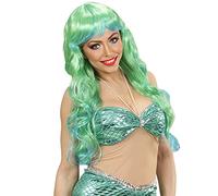 W WIDMANN MILANO Party Fashion - Peluca sirena, pelo sintético largo, peluca rizada para señoras