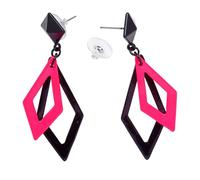 WIDMANN MILANO PARTY FASHION - Pendientes rombo, pendientes, bisuteria, disco, años 80, disfraz, carnaval