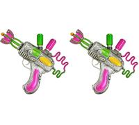 W WIDMANN MILANO Party Fashion - Pistola de Rayos, 25 cm, Accesorio para Disfraces de Payaso Asesino, alienígena, Steampunk (Paquete de 2)