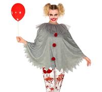 W WIDMANN MILANO Party Fashion - Poncho para adultos, capa, disfraz para carnaval, fiesta temática de Halloween