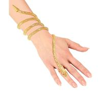 W WIDMANN MILANO Party Fashion - Pulsera de dedo serpiente dorada, bisutería, accesorio para disfraces