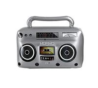 W WIDMANN MILANO Party Fashion - Radio hinchable de 50 cm | Radiocasete para disfraces de los años 80 y 90 y decoración de fiestas