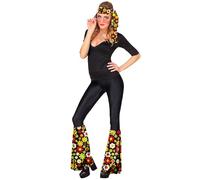 W WIDMANN MILANO Party Fashion - Conjunto hippie años 60/70, diadema y calentadores, hippie, reggae, flower power