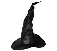 W WIDMANN MILANO Party Fashion - Sombrero de bruja, extragrande, moldeable, satinado, sombrero de punta, accesorio, sombrero, fiesta temática, carnaval