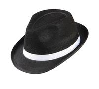 W WIDMANN MILANO Party Fashion - Sombrero de fieltro de gánster, fedora de la mafia de los años 20, accesorio retro para disfraces de carnaval y fiestas