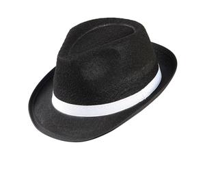 W WIDMANN MILANO Party Fashion - Sombrero de fieltro de gánster, fedora de la mafia de los años 20, accesorio retro para disfraces de carnaval y fiestas