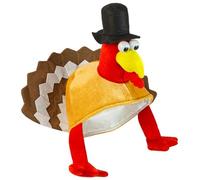 W WIDMANN MILANO Party Fashion - Sombrero de pavo de Acción de Gracias, disfraz de animal, tocado divertido