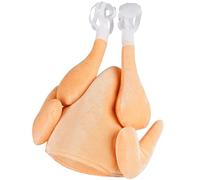 W WIDMANN MILANO Party Fashion - Sombrero de pollo asado, pechuga de pollo, tocado divertido