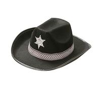 Widmann - Sombrero de sheriff para niños, vaquero, vaquera, salvaje oeste, sombrero, tocado, accesorio, fiesta temática, carnaval