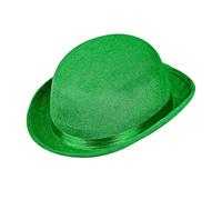 Widmann Sombrero Bombín ST Patrick Velvet de terciopelo verde para Día de San Patricio