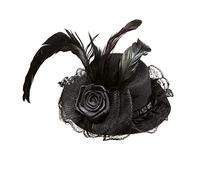 W WIDMANN MILANO Party Fashion - Sombrero mini Viuda Negra