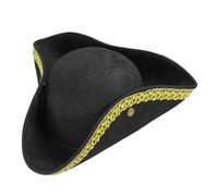 W WIDMANN MILANO Party Fashion - Sombrero tricornio, look ante, accesorio para disfraces de pirata