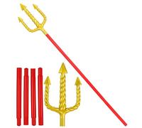 W WIDMANN MILANO Party Fashion- Diablo Horquilla espiral dorada, Color rojo (Widmann S.r.l. 29155)