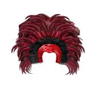 W WIDMANN MILANO Party Fashion - tocado de plumas Brasil, Samba, sombrero, tocado, accesorio, fiesta temática, carnaval