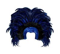 W WIDMANN MILANO Party Fashion - tocado de plumas Brasil, Samba, sombrero, tocado, accesorio, fiesta temática, carnaval