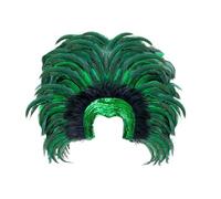 W WIDMANN MILANO Party Fashion - tocado de plumas Brasil, Samba, sombrero, tocado, accesorio, fiesta temática, carnaval