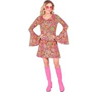 W WIDMANN MILANO Party Fashion - Traje 60s vestido, Hippie, Reggae, Flower Power, Disco Fever