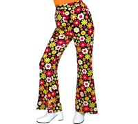 W WIDMANN MILANO Party Fashion - Traje 60s vestido, Hippie, Reggae, Flower Power, Disco Fever