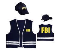 W WIDMANN MILANO Party Fashion - Traje de agente del FBI, agente secreto, servicio de seguridad, policía, carnaval