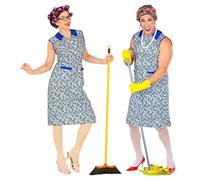 W WIDMANN MILANO Party Fashion - Traje de ama de casa, vestido, bata, camarera, señora de la limpieza, abuelita