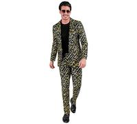 W WIDMANN MILANO Party Fashion - Traje de chaqueta y pantalón Happy New Year para hombre, Nochevieja, Año Nuevo