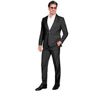 W WIDMANN MILANO Party Fashion - Traje de fiesta, negro, chaqueta y pantalón, showmen