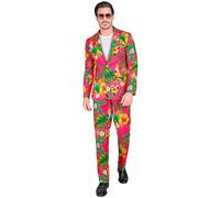 W WIDMANN MILANO Party Fashion - Traje de fiesta para hombre, conjunto con chaqueta y pantalón, disfraz de los años 80 para carnaval y festivales