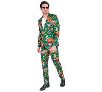 W WIDMANN MILANO Party Fashion - Costume de soirée pour homme, ensemble avec veste et pantalon, costume des années 80 pour carnaval et festival