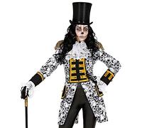 W WIDMANN MILANO Party Fashion - Traje de gala para mujer, frac de jacquard de estilo barroco, disfraz para el Día de los Muertos, Carnaval, Halloween