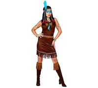 WIDMANN MILANO PARTY FASHION - Disfraz de india, vestido, hija del jefe, lejano oeste, carnaval, fiesta temática