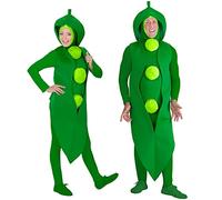 W WIDMANN MILANO Party Fashion - Disfraz guisante, mono, haba, verdura, disfraces, carnaval