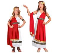W WIDMANN MILANO Party Fashion Disfraz de emperatriz romana infantil, multicolor, 116 cm (Widmann S.r.l. 09105)