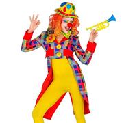 W WIDMANN MILANO Party Fashion - Disfraces de Payaso, Cofia, Maestro de ceremonias, Joker, Disfraces de Carnaval