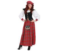 Widmann Disfraz Escocesa mujer, vestido y sombrero, Escocia