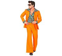 W WIDMANN MILANO Party Fashion - Traje estilo disco años 70, chaqueta con camisa, pantalón, traje, disfraces