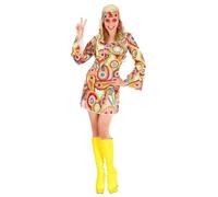 W WIDMANN MILANO Party Fashion - Disfraz Hippie Niña, Vestido, Flower Power, Reggae, Fiesta, Disfraces Carnaval