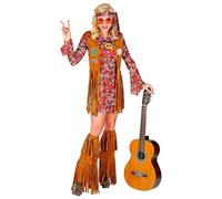 W WIDMANN MILANO Party Fashion - traje hippie, vestido, flower power, niña de las flores, disfraz de carnaval