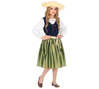 W WIDMANN MILANO Party Fashion - traje infantil Belleza renacentista, vestido, cinturón, doncella de pueblo, Edad Media