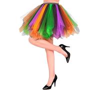 W WIDMANN MILANO Party Fashion - Tutú para adultos, falda de tul de varias capas, para disfraces, carnaval, festivales, Halloween